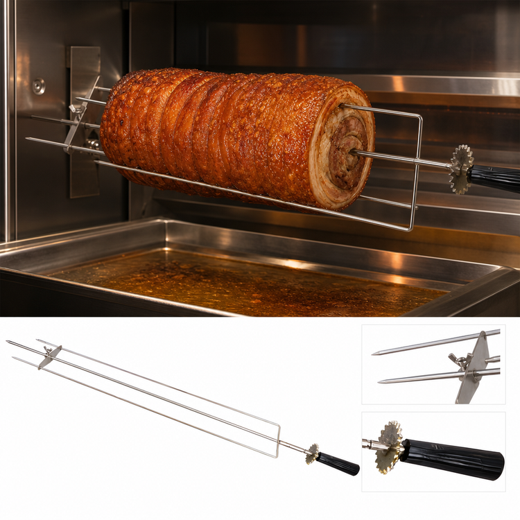 Product image #4 for Porchetta Spit Rotisserie Skewer for Omcan Model 48195