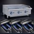 Thumbnail image #4 for Globe 36-Inch Heavy-Duty Gas Countertop Charbroiler with Cast Iron Grates and Radiant Covers