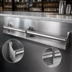 Thumbnail image #4 for Glastender 52-Inch Single Stainless Steel Speed Rail with Open Step-and-Rail Design