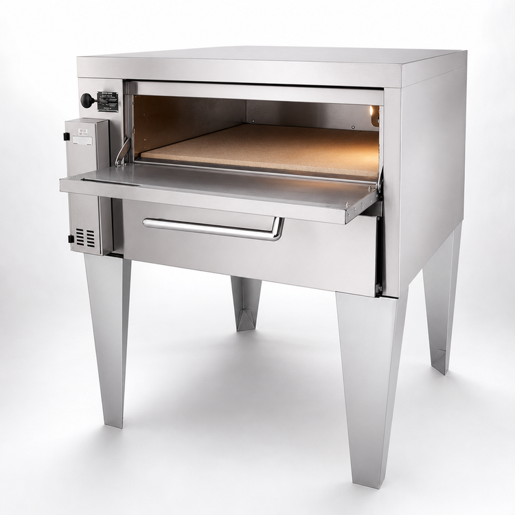 Product image #4 for Bakers Pride Super Deck Series Gas Pizza Deck Oven, 36" W x 34-1/2" D Ceramic Bake Deck, 8" High Chamber