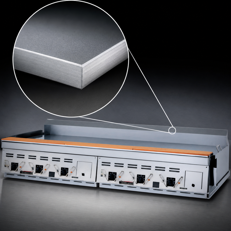Product image #4 for Garland Master CG-48R 48-Inch Countertop Gas Rear Drain Production Griddle