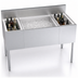 Thumbnail image #4 for Krowne Royal Series 48-Inch Underbar Multi-Station Ice Bin with Center Ice Bin and Dual Insulated Bottle Wells