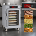 Thumbnail image #4 for Metro C5 8 Series 1/2 Height Mobile Controlled Temperature Holding Cabinet with Double-Pane Glass Doors, 8-Pan Capacity