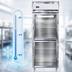 Thumbnail image #4 for Continental Refrigerator D1FESNGDHD Designer Line One-Section Extra-Wide Shallow Depth Reach-In Display Freezer with Half-Height Glass Doors