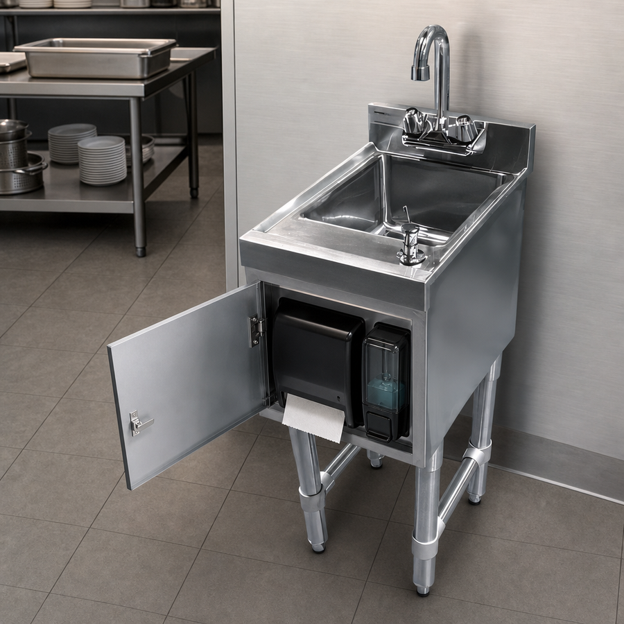 Built-In Soap and Towel Dispensers