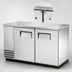 Thumbnail image #4 for True TBB-2-S-HC Two-Section Back Bar Cooler with Stainless Steel Top, Solid Doors and Left-Side Condensing Unit