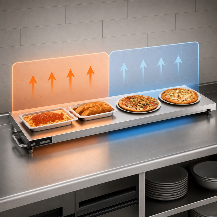 Product image #4 for Vollrath Cayenne® 60-Inch Right-Aligned Heated Countertop Warming Shelf