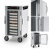 Thumbnail image #5 for Metro HotBlox Narrow 8-Pan Half-Height Mobile Insulated Holding Cabinet, Clear Door, Analog Controls