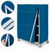 Thumbnail image #4 for Metro Waterproof Vinyl-Nylon Banquet Cart Cover, 48 x 21 x 74 Inches, Mariner Blue