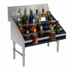 Thumbnail image #4 for Advance Tabco Prestige Supreme Freestanding 5-Step Stainless Steel Liquor Bottle Display Unit