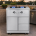 Thumbnail image #5 for KoolMore 32-Inch Outdoor Kitchen 2-Burner Liquid Propane Side Burner with Bottom Cabinet, Stainless Steel