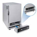 Thumbnail image #4 for Cres Cor H135SUA6 Mobile Insulated Heated Holding Cabinet, Stainless Steel, Bottom-Mount Heater, Dutch Doors, 6-Pan Capacity