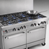 Thumbnail image #4 for Southbend Ultimate 60-Inch Gas Restaurant Range with 10 Open Burners, Convection Oven, and Cabinet Base