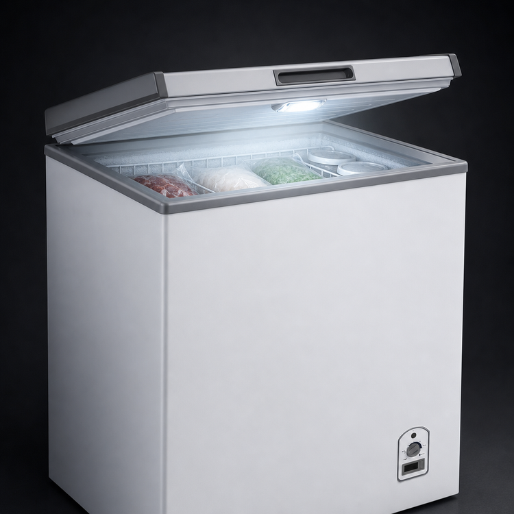 Product image #4 for Serv-Ware 7.1 Cu. Ft. White Solid Door Chest Freezer with Locking Lid