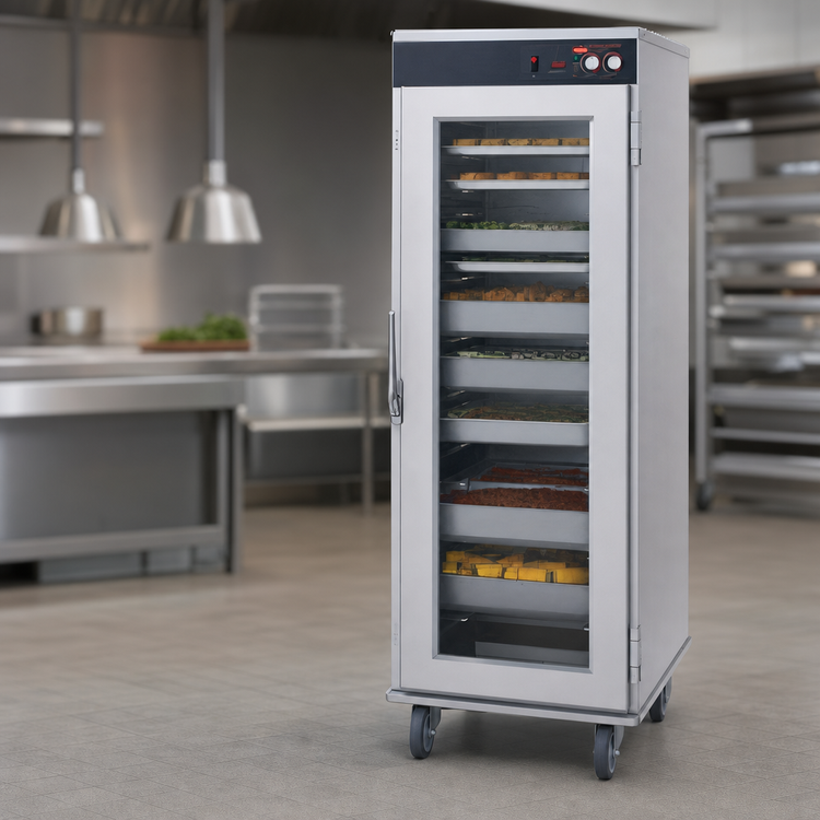 Product image #4 for Hatco Flav-R-Savor Tall Humidified Holding Cabinet, Single Lexan Door, 12 Full-Size Sheet Pan Capacity, 120V