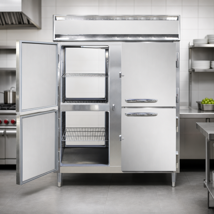 Product image #4 for Continental Refrigerator D2FENSAPTHD Designer Line 57"W Two-Section Pass-Thru Wide Freezer