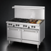 Thumbnail image #4 for Garland US Range U-Series 48-Inch Natural Gas Restaurant Range with 4 Open Burners, 24-Inch Griddle, Standard Oven, and Storage Base