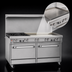 Thumbnail image #4 for Southbend Ultimate 60-Inch Gas Restaurant Range with 4 Burners, 36-Inch Griddle, Standard Oven and Cabinet Base