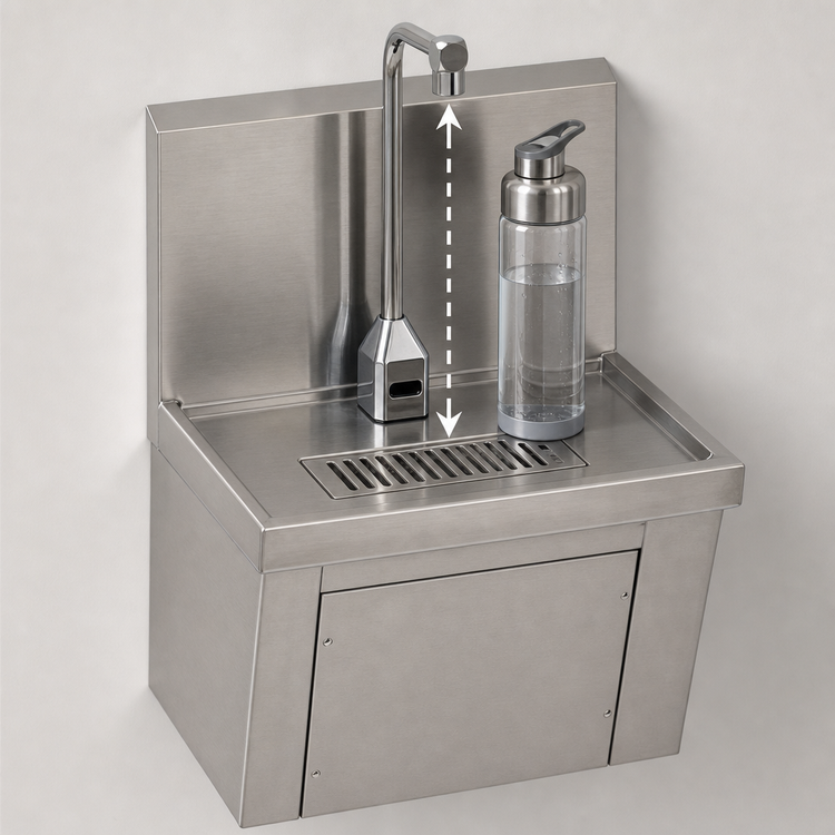 Product image #4 for Eagle Group Wall-Mounted Hands-Free Single-Faucet Bottle Filler Station