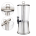 Thumbnail image #4 for Winco 2.25 Gallon Single Beverage Dispenser with Clear Acrylic Bowl, Stainless Steel Lid and Ice Core
