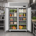 Thumbnail image #4 for Turbo Air PRO Series Pass-Thru Two-Section Reach-In Refrigerator, 50.64 Cu. Ft., Top-Mount Self-Contained, Solid Doors