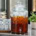 Thumbnail image #4 for 2 Gallon Clear Glass Beverage Dispenser with Ice Chamber, No Base