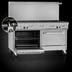 Thumbnail image #4 for Southbend Ultimate 60-Inch Commercial Gas Range with 5 Open Burners, 24-Inch Charbroiler, Standard Oven, and Cabinet Base