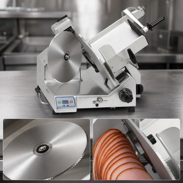 Product image #4 for Globe SG13A-07 Premium Heavy-Duty Automatic Slicer with 13-Inch Hardened Steel Knife, 220/50/1 Export, CEE 7/7 Plug
