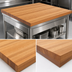 Thumbnail image #4 for Appalachian Red Oak Edge Grain Island Countertop with Full-Length Rails, 48 Inch x 48 Inch x 1-3/4 Inch, Penetrating Oil Finish