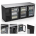 Thumbnail image #4 for Beverage-Air Three-Section Food-Rated Glass Door Back Bar Refrigerator, 78 Inch Wide