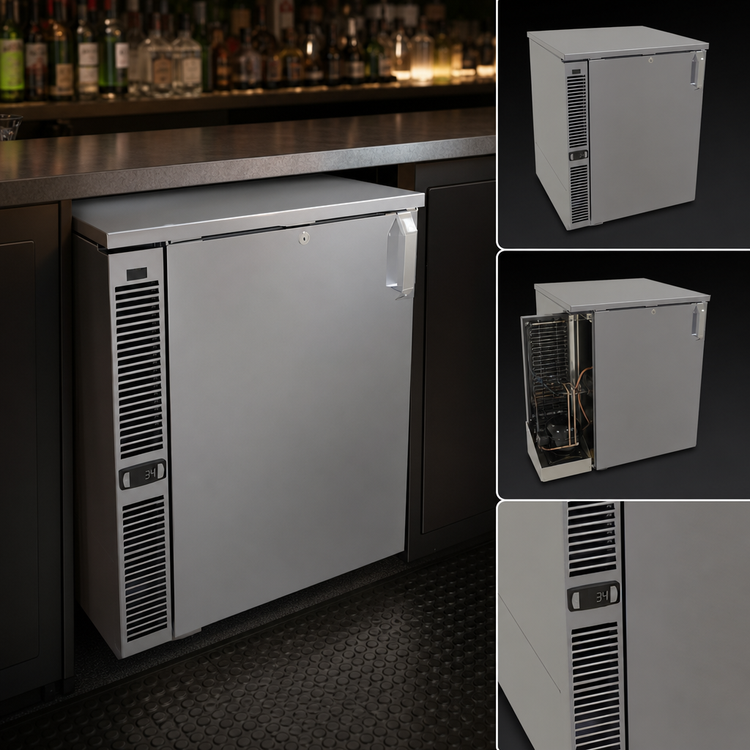 Product image #4 for Glastender C1SL24 24-Inch One-Section One-Zone Side-Serviced Low-Profile Back Bar Cooler