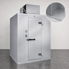 Thumbnail image #4 for Kolpak Polar-Pak P7-1008-CT Indoor Walk-In Cooler with Top-Mounted Self-Contained Refrigeration, Floor, Galvalume, 9' 8" x 7' 9" x 7' 6.25"