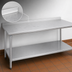 Thumbnail image #4 for Eagle Budget Series 108-Inch x 36-Inch Stainless Steel Work Table with Rear Upturn and Adjustable Undershelf