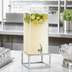 Thumbnail image #4 for Milo Square 3-Gallon Ice Beverage Dispenser with Clear Polycarbonate Chamber and Chrome Plate Finish