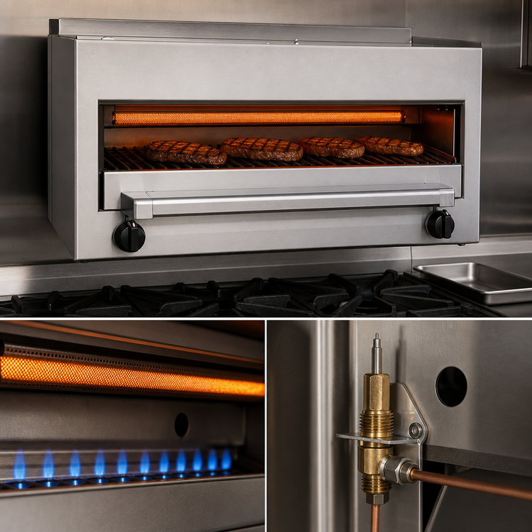 Product image #4 for Garland Master Series 34-Inch Range-Mount Infrared Salamander Broiler, Natural Gas, 40,000 BTU