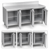 Thumbnail image #4 for La Rosa Refrigeration 72-Inch Three-Section Reach-In Work Top Freezer Base