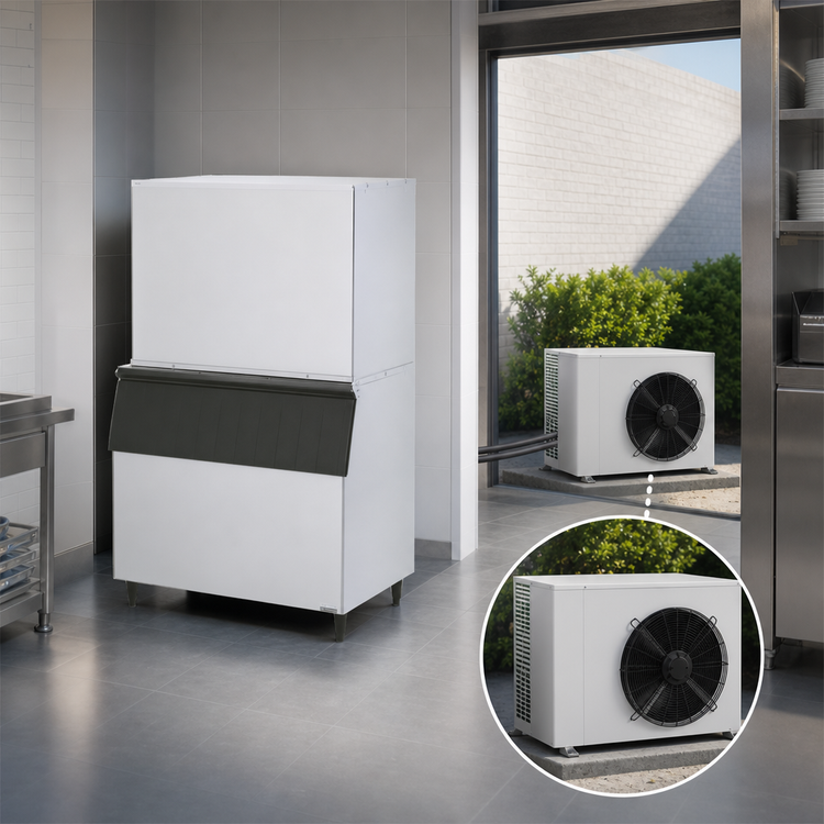 Product image #4 for Hoshizaki KM-2600SRJZ3 Remote Air-Cooled Crescent Cube Ice Maker, 2,617 lb/Day, 3-Phase