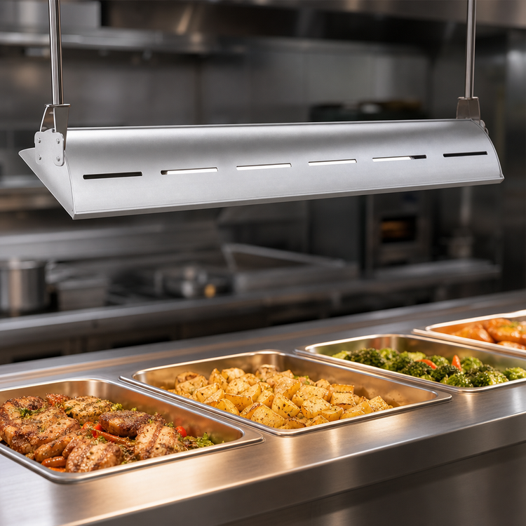 Product image #4 for Hatco Glo-Rite 54-Inch Strip Food Heat Lamp / Display Light, Aluminum Housing, Toggle Switch, 240W