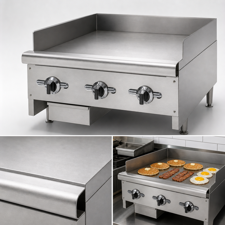 Product image #4 for Wells HDTG-6030G 60-Inch Countertop Natural Gas Griddle with Thermostatic Controls