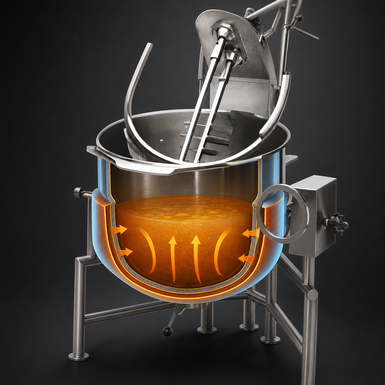 Product image #4 for Legion TWT-50 50-Gallon Direct Steam Tilting Kettle