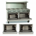 Thumbnail image #4 for Imperial Pro Series IR-10 60-Inch Gas Restaurant Range with 10 Open Burners and 2 Standard Ovens