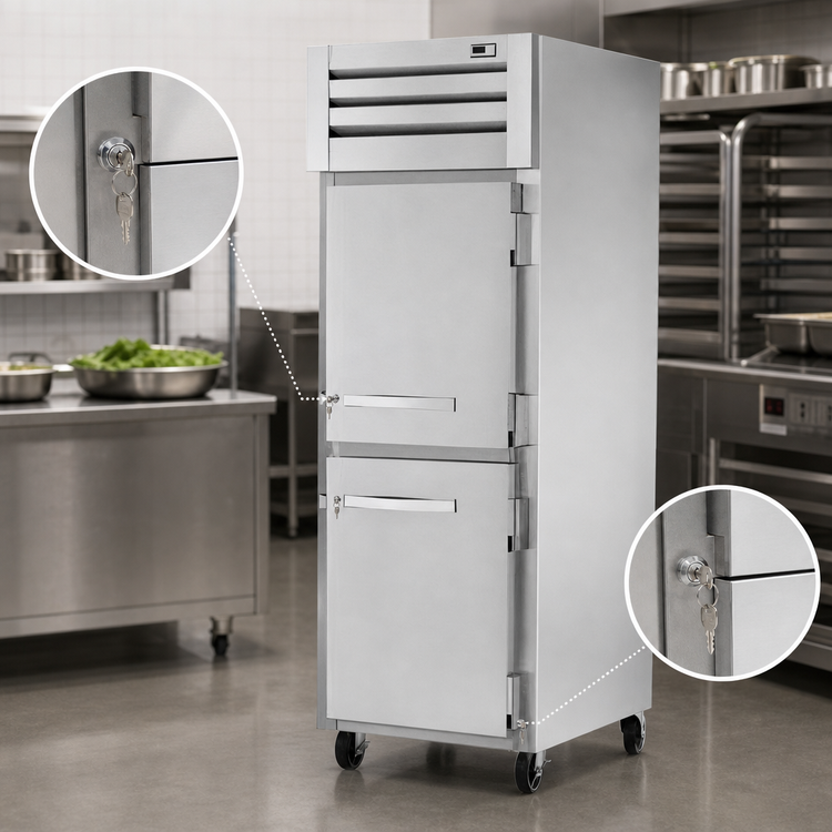 Product image #4 for True SPEC SERIES 1-Section Pass-Thru Reach-In Refrigerator with Stainless Steel Half Doors