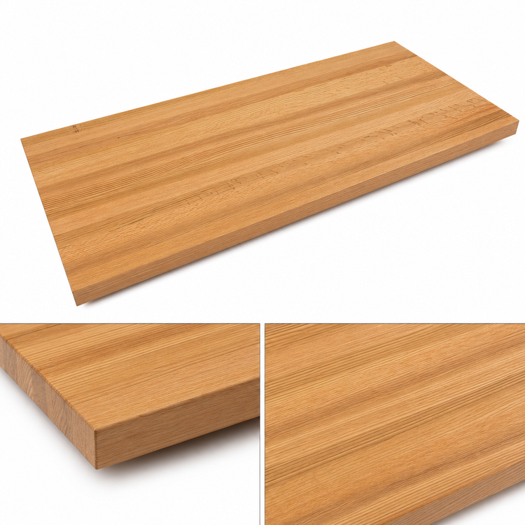 Product image #4 for John Boos Appalachian Red Oak Island Countertop, 96 x 36 x 1-1/2 Inch, Edge Grain, Varnique Finish