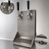 Thumbnail image #4 for Wall Mount Stainless Steel Drip Tray Trough with 2 Faucet Holes and 1/2 Inch NPT Drain