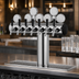 Thumbnail image #4 for Illuminated Winged Bridge Countertop Draft Tower, 8 Faucets, Polished Chrome, Glycol-Cooled