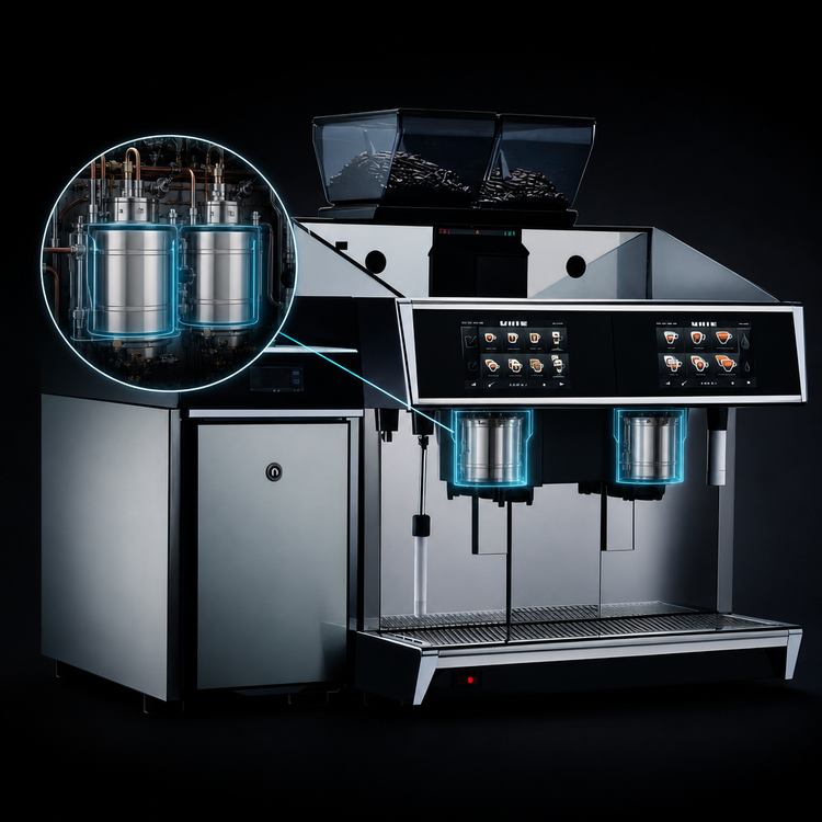 Product image #4 for UNIC Tango ST Duo 2-Group Super-Automatic One-Step Milk Espresso Machine