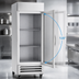 Thumbnail image #4 for Beverage-Air Horizon Series Stainless Steel One-Section Glass Door Reach-In Freezer, Bottom-Mount, 23.32 Cu. Ft.