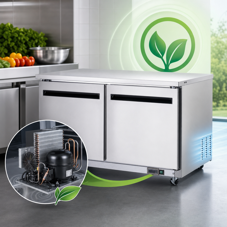 Product image #5 for Arctic Air AUC60F Two-Door Undercounter Worktop Freezer, 61-1/4 Inch, 15.5 Cu. Ft.