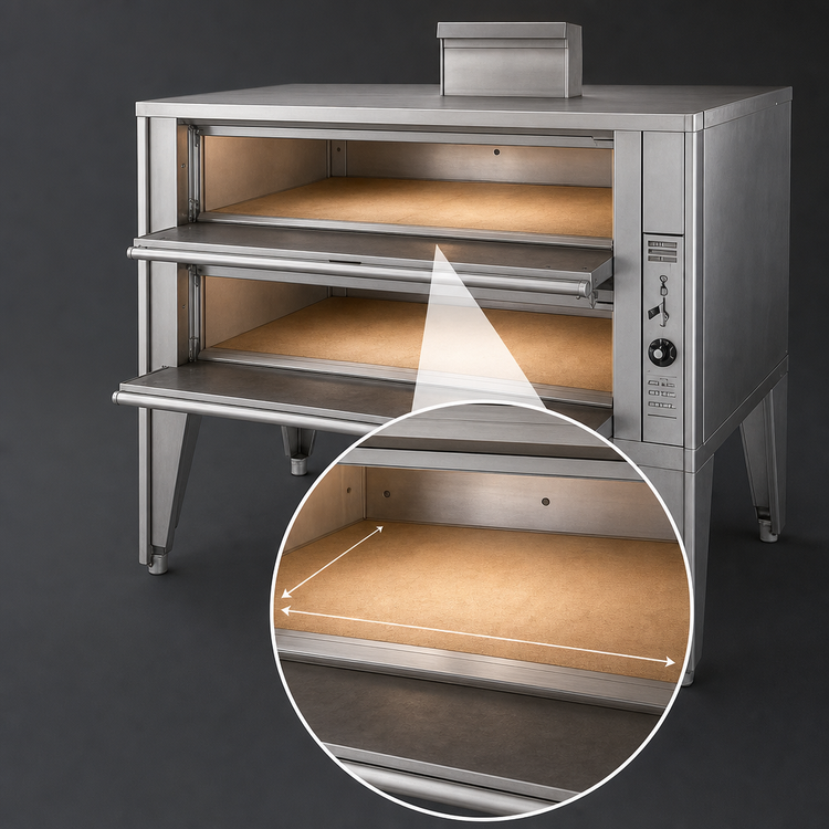 Product image #4 for Blodgett 966 DOUBLE Double-Deck Gas Deck Oven with 42 x 32 Inch Cooking Surface