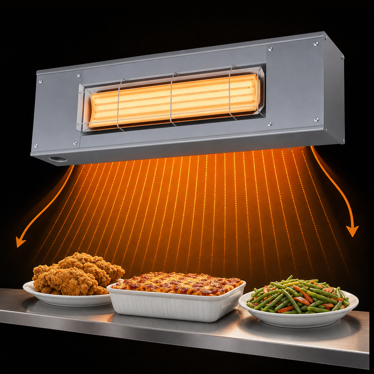 Product image #4 for Hatco Ultra-Glo 66-Inch High-Watt Unlighted Single Ceramic Infrared Strip Heater